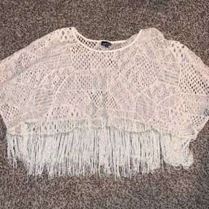 Rue 21 boho crochet layer